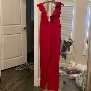 Lulus red jumpsuit